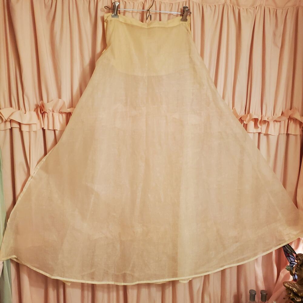 Vintage 1950s Hoops!My Dear Ivory Crinoline Petticoat/Slip Sz 12 Rockabilly